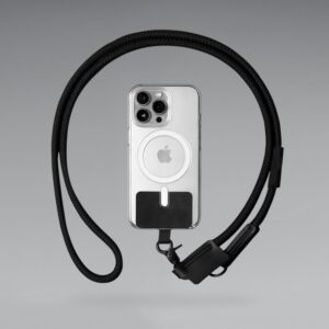 PHONE STRAP – Eco-Friendly Recycled Polyester Phone Holder with Insert Card and 120cm Lanyard