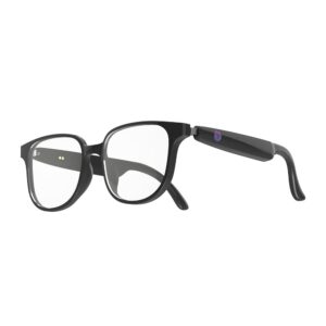 AI-GLASS – Smart Clear Glasses with AI Chat, Language Translation, Removable Prescription Lenses & Bluetooth Connectivity