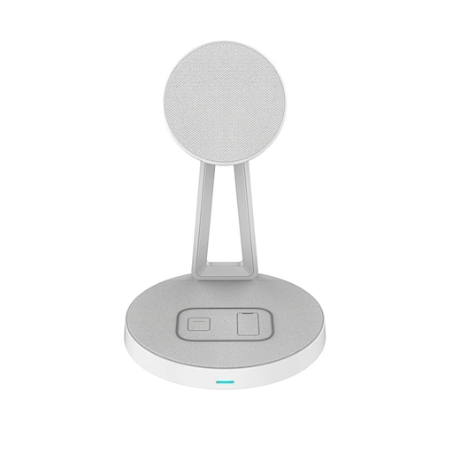 15w Fast Charging 2 in 1 Wireless Charger White Color