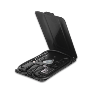 WIRELESS CABLE CASE – Card-Sized Organizer with USB Adapters & SIM Tool Kit