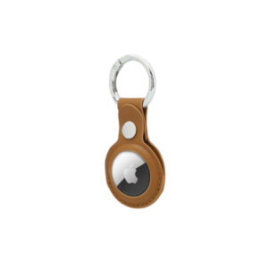 LEEVI - Santhome® PU Keychain with Santhome Tag pocket Tan