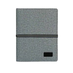 AIGIO - Giftology A5 Notebook Organiser With 10000mAh Powerbank Grey