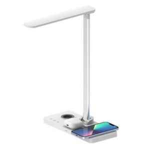 VELES - @memorii 3 in 1 Wireless Charger with Desk Lamp White