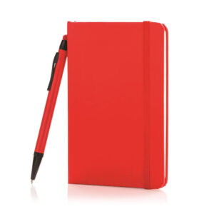 XD A6 Hard Cover Notebook With Stylus Pen Red
