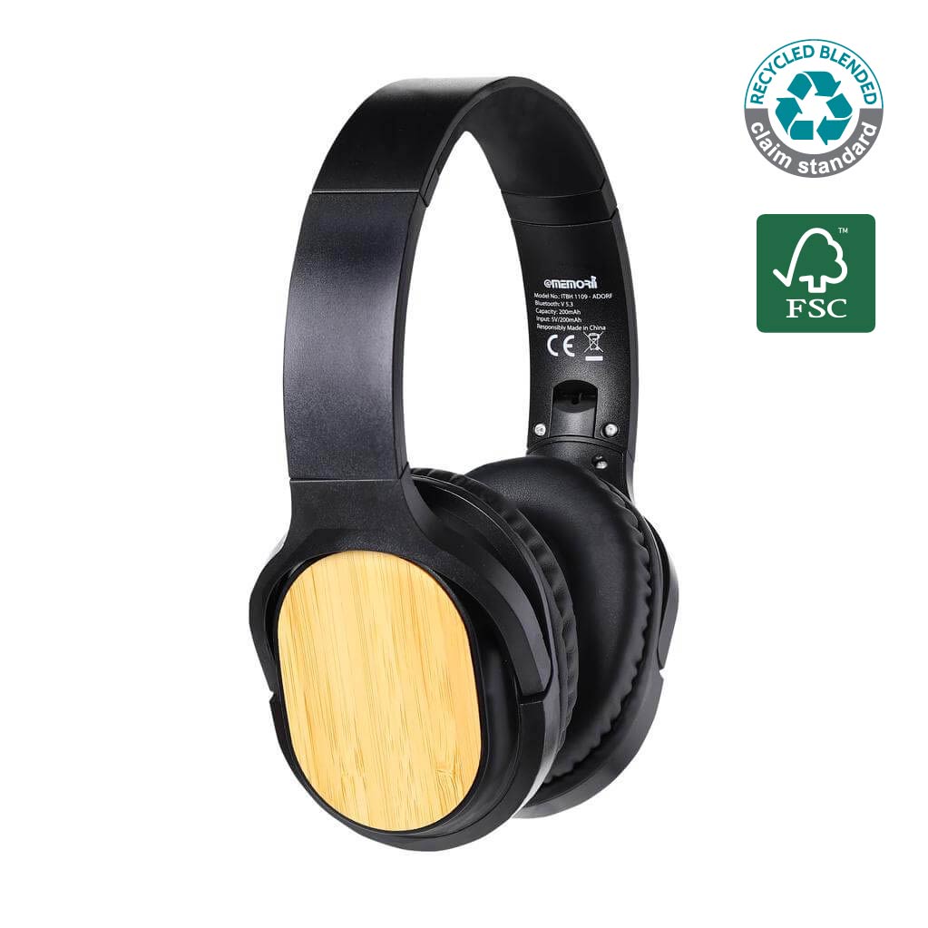 ADORF - CHANGE Collection RCS Recycled Bluetooth Headphone Natural