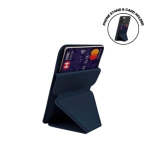 ODDA - Mag Card Holder with Phone Stand Blue