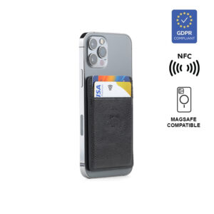 ROMA - Santhome® 2-in-1 Mag Cardholder and Inbuilt NFC Digital Business Card Black